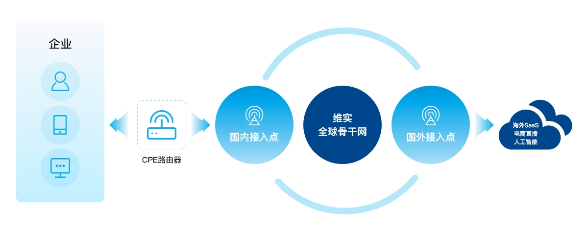 定向加速应用拓扑图